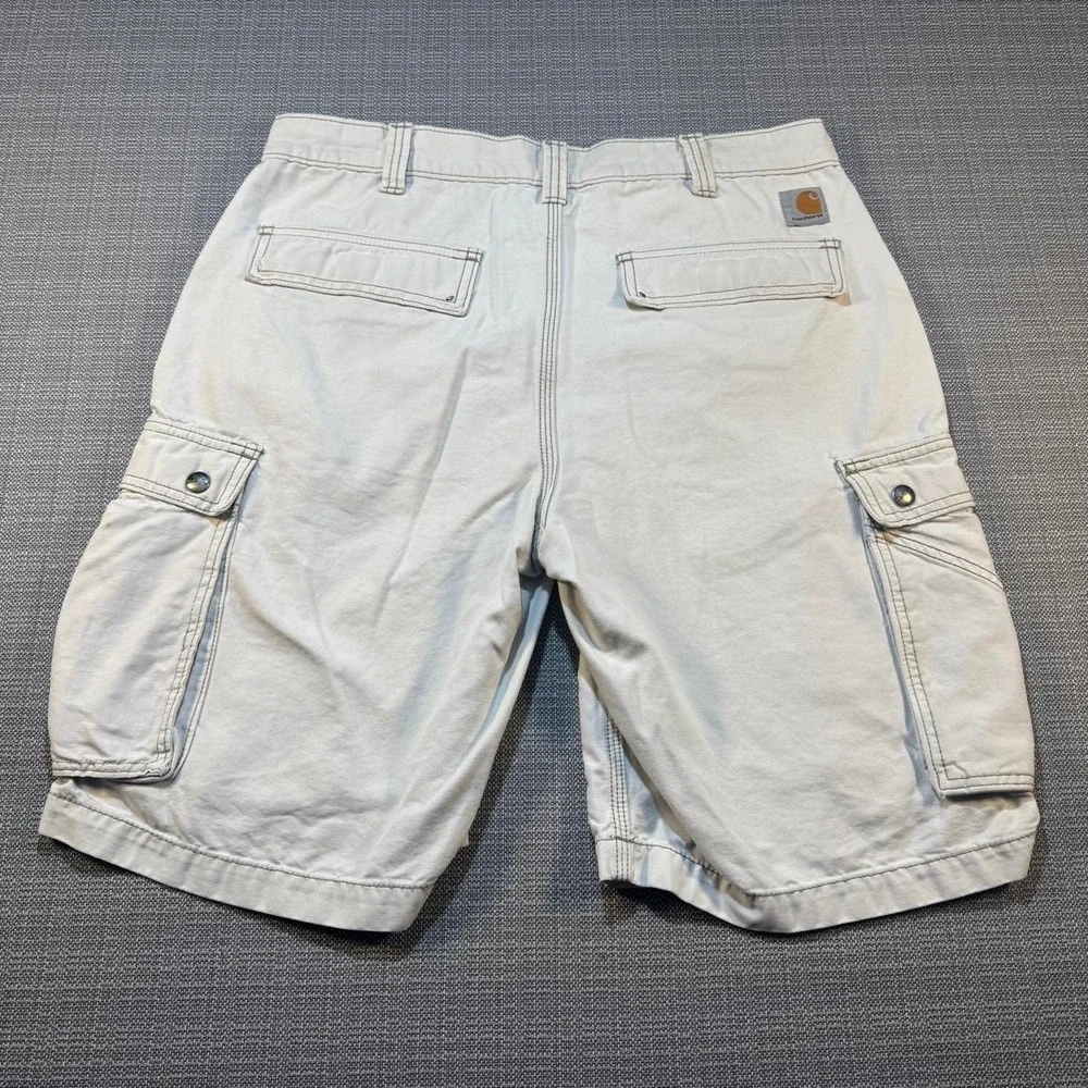 Carhartt Cream Cargo Shorts Men's Size 34